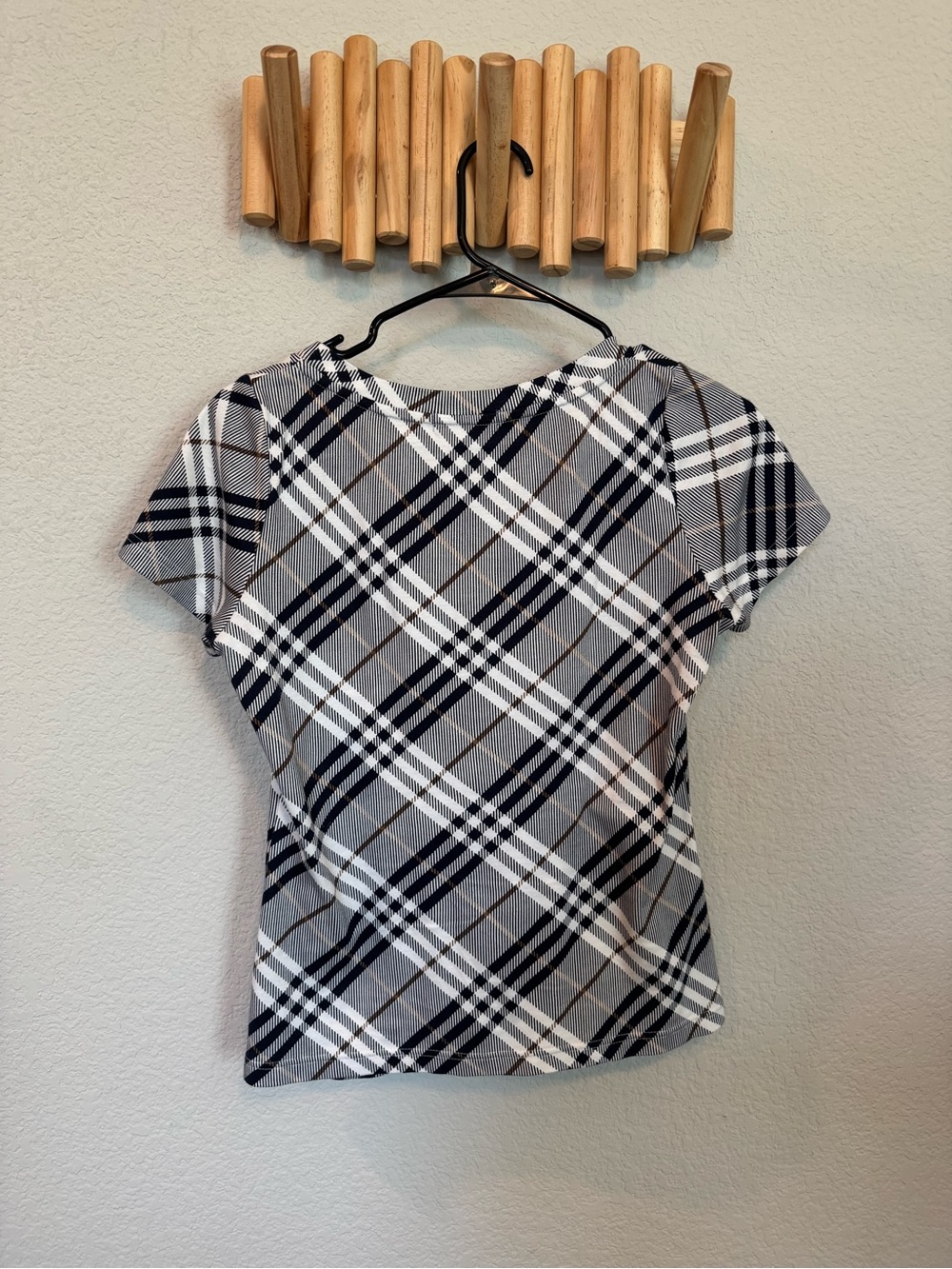 Burberry Blue label Plaid T-Shirt Top - Picture 3 of 7
